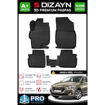 Peugeot 301 3d Pro Havuzlu Paspas 2013 Üzeri A+ Kalite 3ds-sdz058