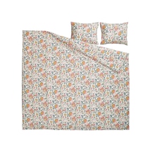 Ikea Daggsalvıa Çift Kişilik Nevresim Takımı 220 X 240 Cm Beyaz - Pembe - Sarı - Mavi Çok Renkli