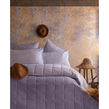 Apricitas Home Çift Kişilik Yatak Örtülü Set Ines Gri Ap83t00010025