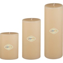 Medium Çap : 10 Cm Set Mum Krem Krem