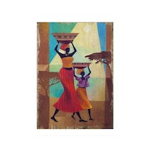 Bedeko Afrikalı Kadınlar Tasarım Mdf Tablo 35 Cm X 50 Cm
