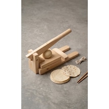 El Yapımı Ahşap Hamur Presi - Tortilla Maker - Lavaş Ve Taco Hazırlama Diğer