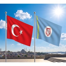 Gagavuz, Gagauz Bayrağı Ve Alpaka Kumaş Türk Bayrağı 2'li Set 70x105cm Diğer
