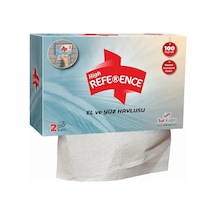 Reference El Yüz Havlusu 2 Katlı 100'lü 24 Paket Mavi