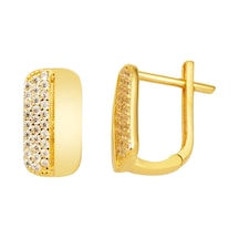 Bilezikci Yarım Ay Suyolu Altın Küpe Sarı Altın