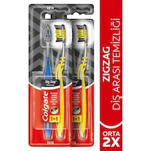 Colgate Zigzag Charcoal Diş Arası Temizliği Orta Diş Fırçası 1+1 X 2