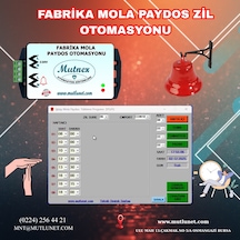 Fabrika Paydos Mola Zil Sistemi Otomasyonu Kampana Dahil