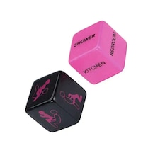 Fastieshop Kama Sutra Aşk Zarları Pembe - Siyah