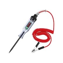 Ayrex 6v/12v/24v Dijital Led Otomotiv Devre Test Cihazı Voltaj, Süreklilik Ve Sigorta Test Kalemi