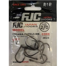 Fjc 3828 No:2/0 Isema Futoji Black Nikel Olta İğnesi 9 Adet
