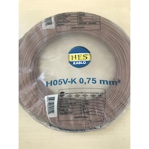HES 0,75mm² kahverengi NYAF kablo (100 mt)