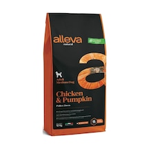 Alleva Tavuklu ve Balkabaklı Orta Irk Yetişkin Köpek Maması 12 KG