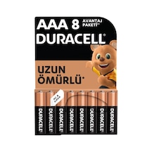 Duracell Alkalin Aaa İnce Kalem Pil 1,5v Lr03 / Mn2400 8'li Paket - 6 Adet Tarı Stil 1