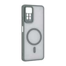 Xiaomi Redmi Note 11 Pro Loji Magsafe Kapak - Gri Çok Renkli