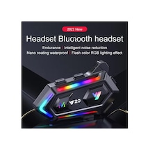 Motosiklet Rgb Bluetooth Kulaklık Sesli Asistanı Müzik Çalma Navigasyon İle İnterkom