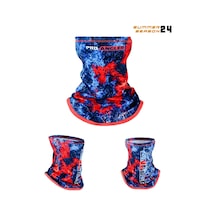 Fujin Pro Angler Neck Gaiter Boyunluk Red Reef Çok Renkli