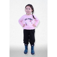 Fyk Kids Kız Çocuk Alt-üst Uzun Kollu Takım Açık Pembe