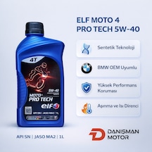 Elf Moto 4 Pro Tech 5w-40 Sentetik Teknoloji 4 Zamanlı Motosiklet Yağı 1 Litre Bmw Oem
