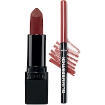 Avon Glimmerstick Dudak Kalemi Buttered Rum + Ultra Mat Ruj Divine Twig