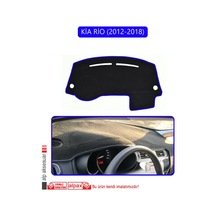 Kia Rio 2012-2018torpido Koruma Halısı Mavi Kenar