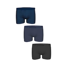 John Frank Üçlü Natural Modal Boxer White Beyaz