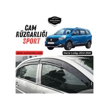 Dacia Lodgy 2012-2022 Uyumlu Mugen Cam Rüzgarlığı Seti Piano Black 4'lü İthal Parlak Siyah 00 Şüscaroto Aksesuar