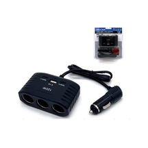 Ayt Olesson 2012 12-24v 3lü 2 Type-c + Usbli 120w 80 Cm Kablolu Araç Oto Tır Çakmak Çoklayıcı Çakmaklık Çoğaltıcı