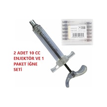 Forvet Kaynatılabilir Mika Şırınga 10 Cc-2 Adet Ve İğne Seti - Hsw Eco 19g 1.0x15 Mm Küçükbaş