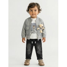Xo Kids Erkek Çocuk 3lü Alt Üst Takım 1-3 Yaş 11203 Gri