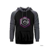 C Sharp Gri Renk Reglan Kol Sweatshirt / Hoodie