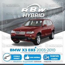 RBW Hybrid BMW X3 E83 2003 - 2010 Ön Silecek Takımı