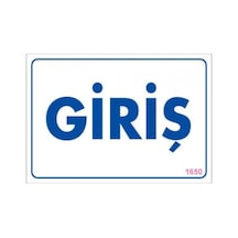 Pvc Levha Quot;Girişquot; 17,5*25 Cm