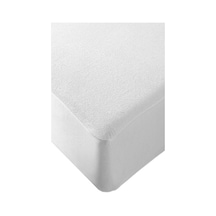Bebesi Fitted Tek Kişilik Alez Pamuk 100x200+30 Cm Sıvı Geçirmez Beyaz