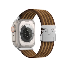 Watch 49mm Ogaa Krd-133 Naylon Kumaş Hasır Örgülü Kordon - Kahverengi