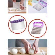 2 Li Çelik Hamur Kesici Spatula Ve Şekilli Sebze Dilimleyici Set 2 Li Çelik Çok Renkli 2 Belirtilmem Diğer