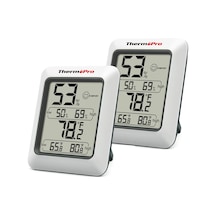 Thermopro Tp50 Termometre İç Mekan Dijital Sıcaklık Ve Nem Ölçer - 2 Adet