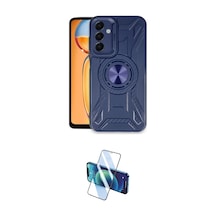 Cep 20-26 Samsung Uyumlu Galaxy M15 Kılıf Nova Yansıma Prime İkili Koruma Seti Najmaddin Siyah