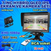 7'' Qled Ips Ekran Ve 1 Ad. Ahd 1080p 180 Derece Geniş Açı Kamera