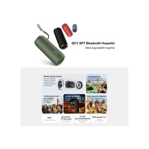 Sp7 40w Taşınabilir Bluetooth Hoparlör 14 Saat Dinleme Rgb Işık Ipx7 Tf Kart Yeşil