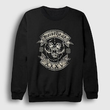 Presmono Unisex Xxxv Motörhead Sweatshirt Siyah