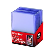3" X 4" Clear Regular Toploader 25ct Top Loaders For Cards Baseball Card Protectors Hard Plasti