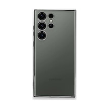 Samsung Galaxy S23 Ultra Uyumlu Kılıf Lensli Silikon - Gümüş