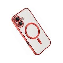 Apple İphone 16 Kılıf Kross Magneticsafe Kapak - Kırmızı Çok Renkli