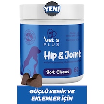 Vet's Plus Hip&Joint Çiğnenebilir Tablet 60'lı Kedi ve Köpekler İçin Eklem Destekleyici