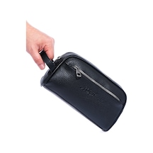 Strong Bag Strong Deri Erkek El Çantası, Erkek Traş Çantası Adm01 Siyah