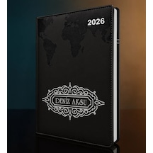 Bk Gift Kişiye Özel İsimli Termo Sert Kapak 2026 Siyah Ajanda -11, Öğretmenler Günü Hediyesi, Yeni İş Hediyesi 35297 Bk Gift Renkli