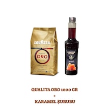 Lavazza Qualità Oro Kahve Çekirdeği Ve Grande Terra Karamel Şurubu Seti Çekirdek