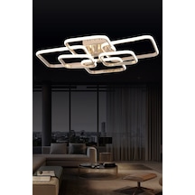 Pl 01 6 Model Gold 3 Renkli Salon Ve Oturma Odası İçin İdeal Alüminyum Avize, 75x10 Gold