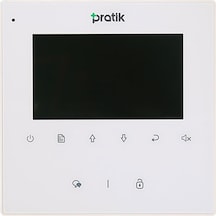 Pratik 2k-430 Daire İçi Monitör 4.3 Inch Dokunmatik Buton Beyaz