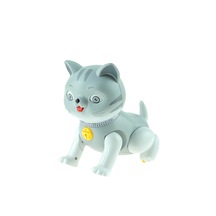 Sesli Hareketli Oyuncak Kedi Işıklı Sevimli Kedi 20 Cm